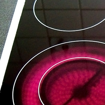 Induktionfeld in Betrieb